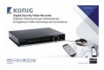 König SAS-DVR1004 - bezpečnostný videorekordér so vstavaným 500 GB pevným diskom